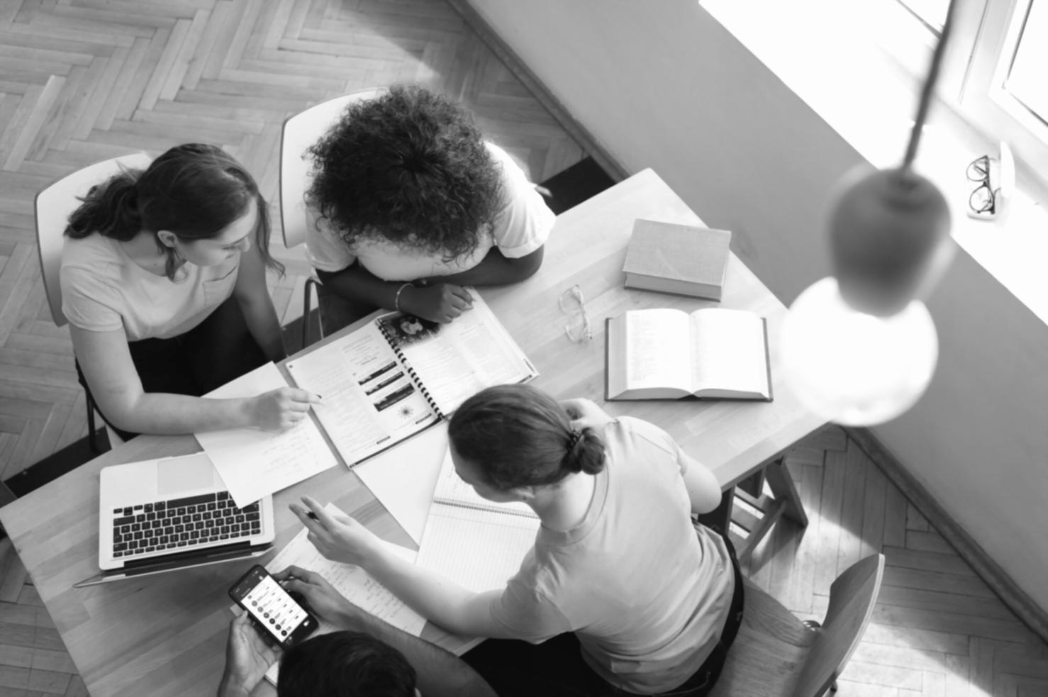 Small group discussion during negotiation workshop